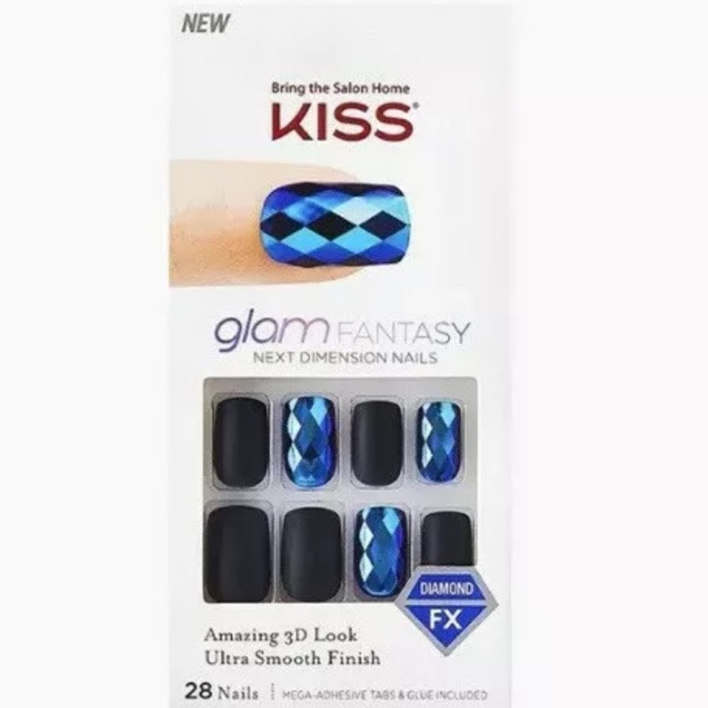 KISS Glam Fantasy Diamond FX 3D Press-On Nails